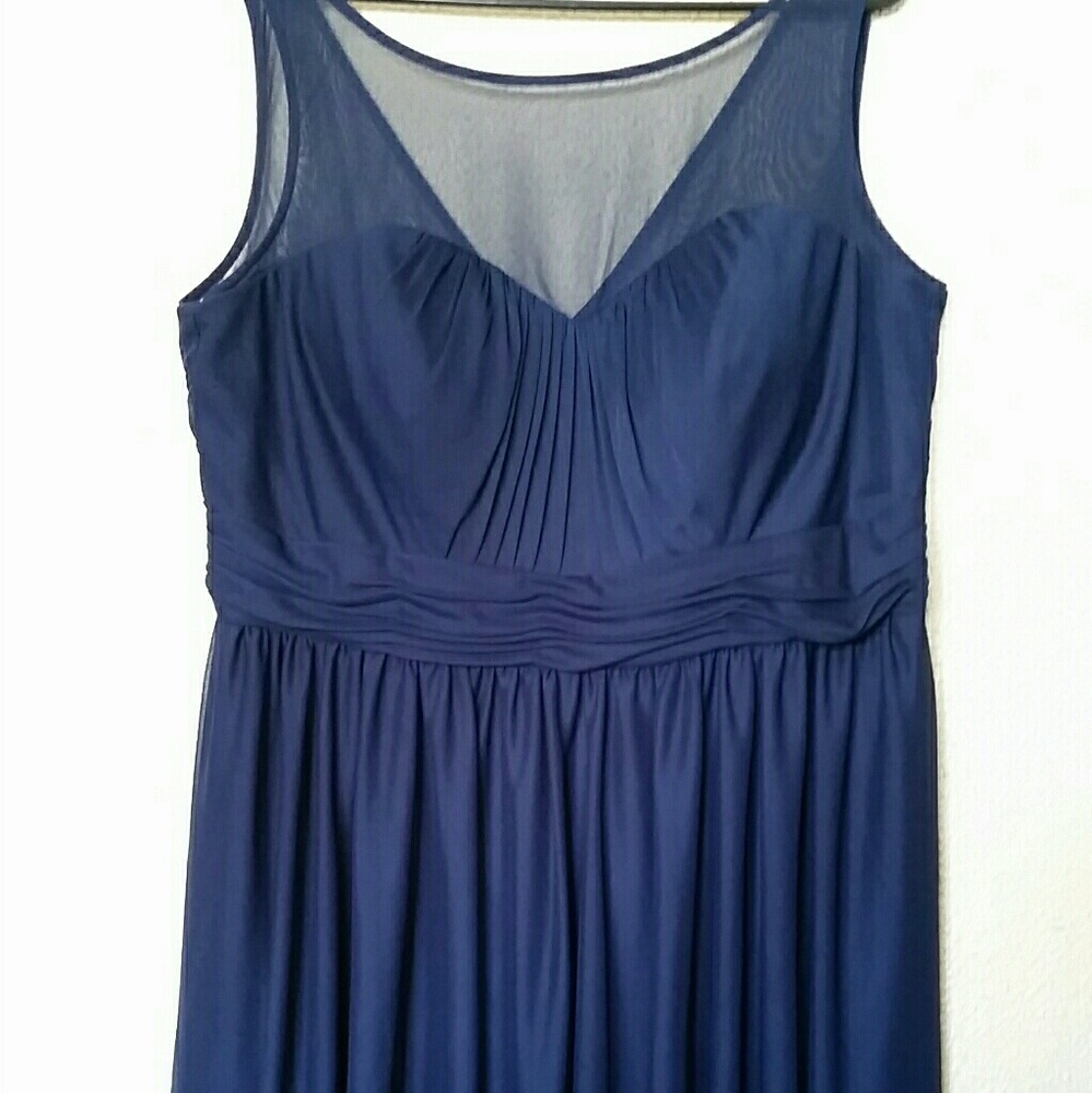 Navy Davids bridal dress